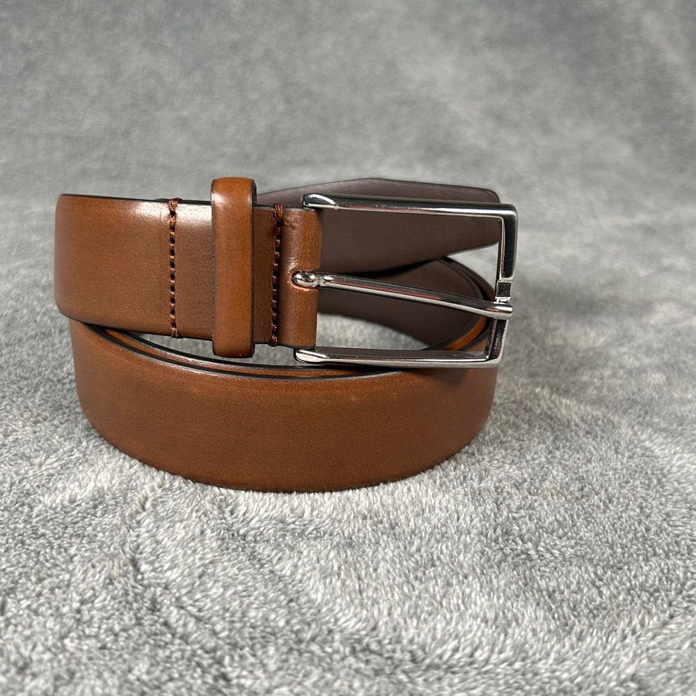 Saddler Mens Tan Brown Leather Belt Made in Italy Size 38 95cm 78573